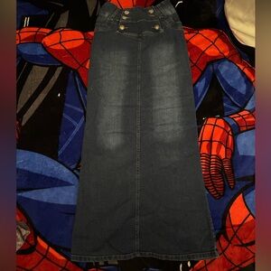 Dark Blue Denim Skirt